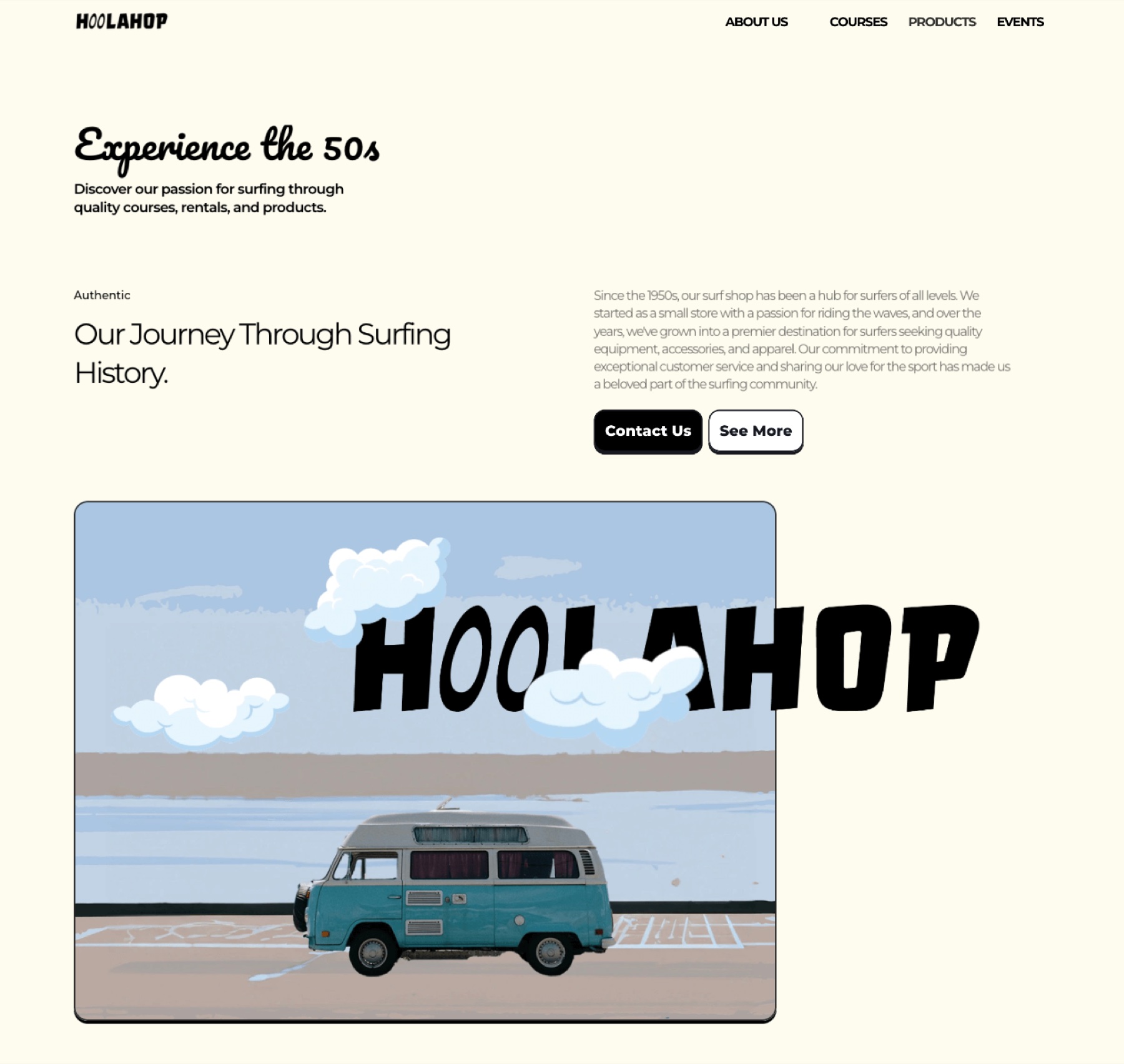 Hoolahop — the store experience