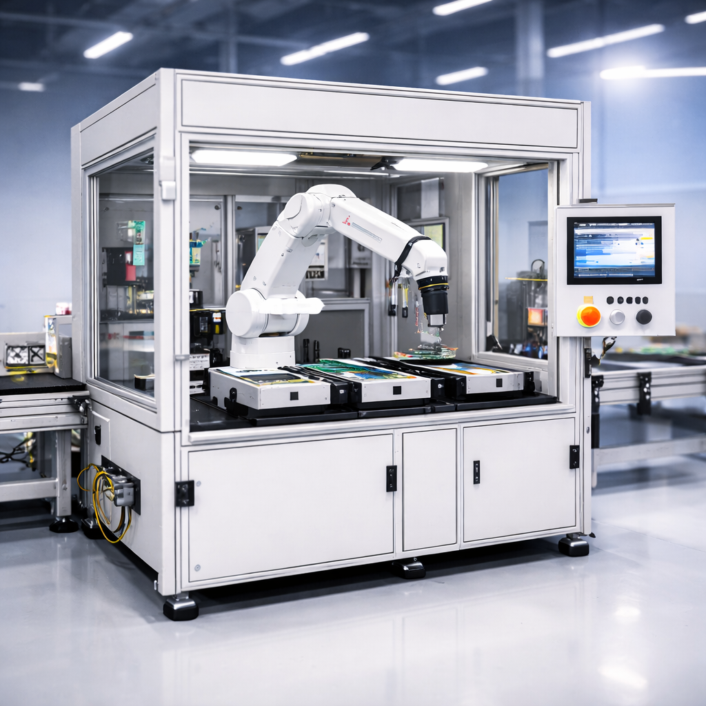 automated test cell with robot