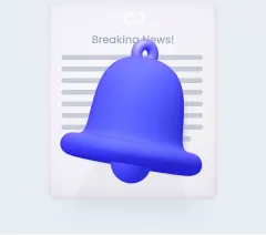 Newsletter illustration with a bell
