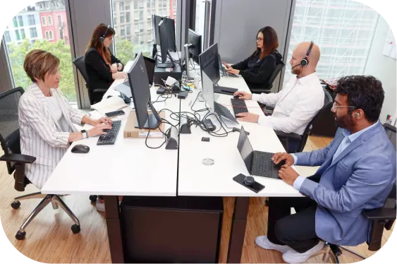 Circunomics team working from office