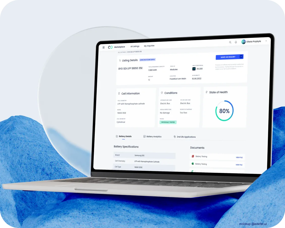 B2B Marketplace mockup @edefer.ui
