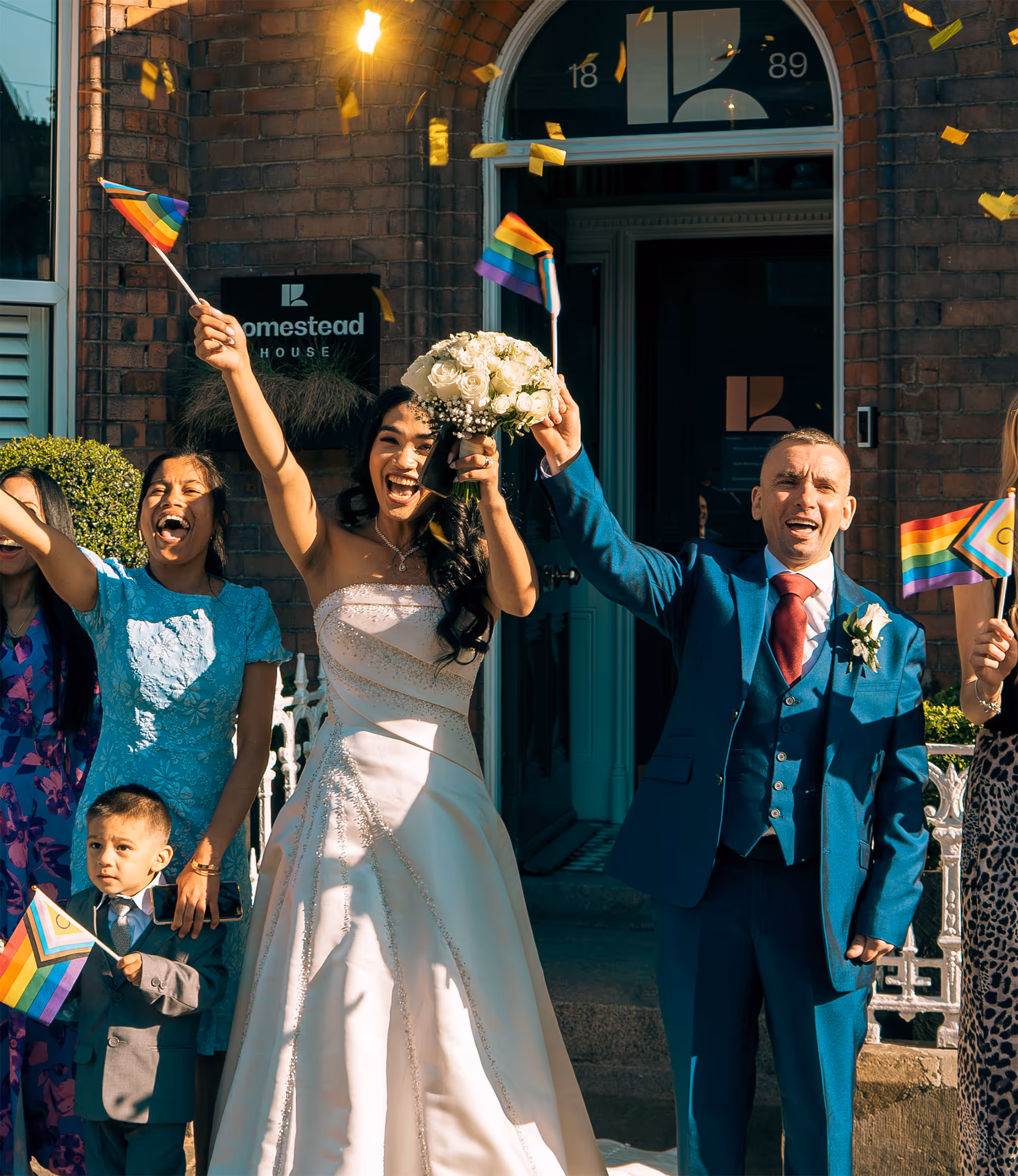 Gwynne & Marcin married at Homestead