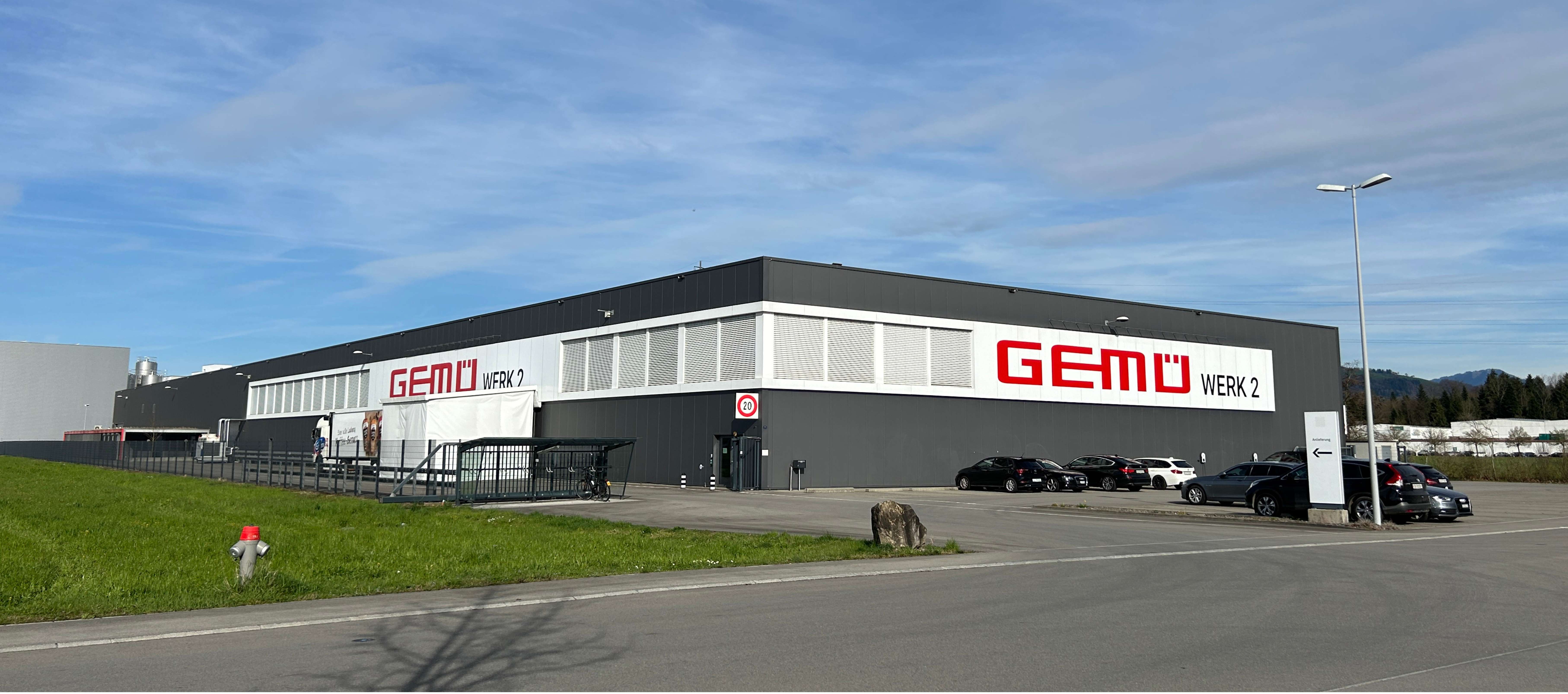 Ein Foto des Produktionswerkes der Firma Gemü in Emmen