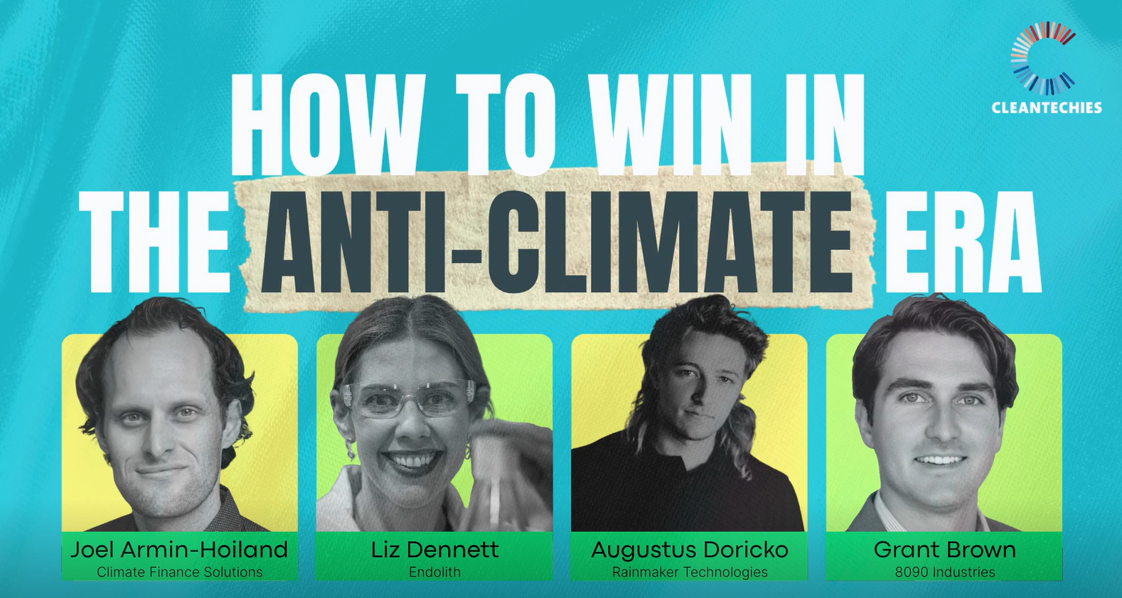 CleanTechies Podcast: How to Win in the Anti-Climate Era – Live from NY Climate Week