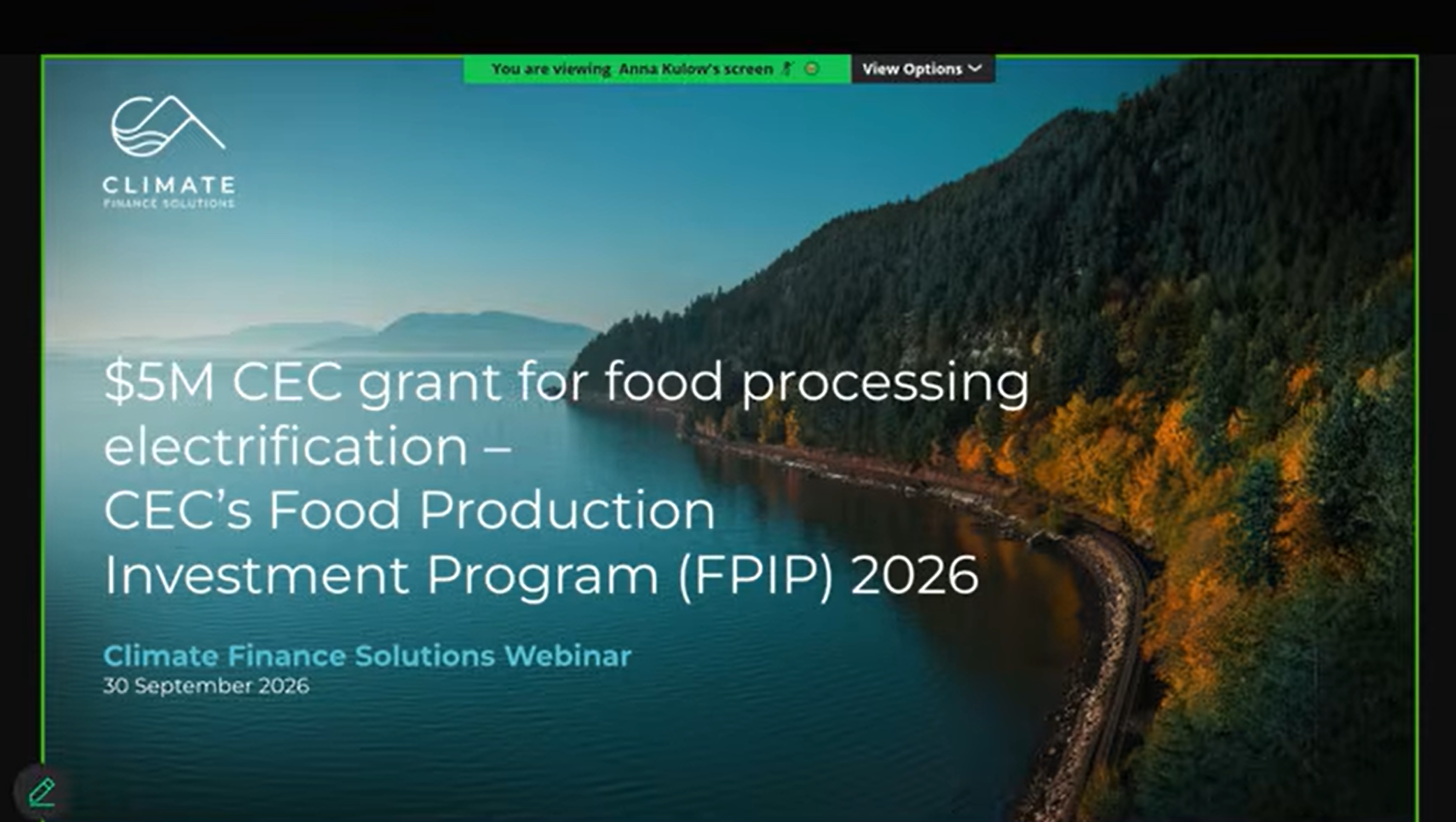 Webinar Recording: CEC's $5M FPIP Grant: How to Fund Electrification at Your Food Processing Facility