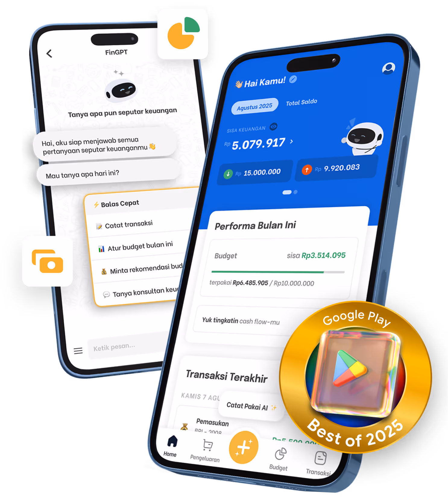 Aplikasi catat keuangan budgeting konsultasi keuangan AI Finku versi gratis versi premium