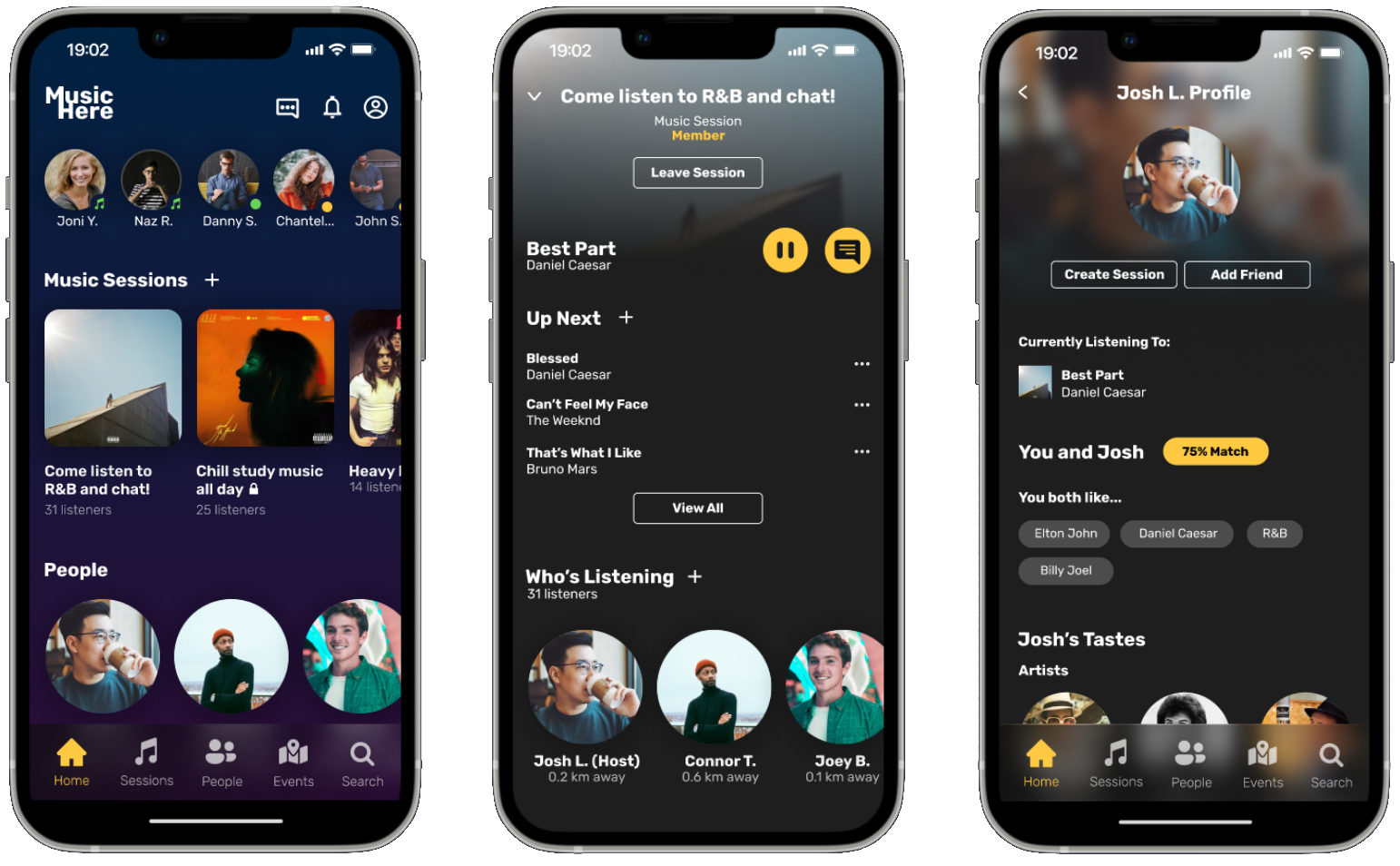 Musichere on phones