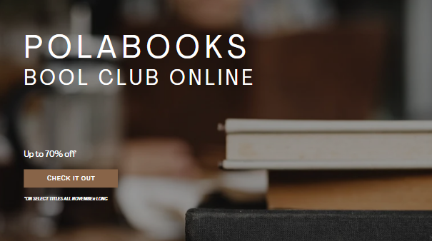 Screenshot of bookstore website.
