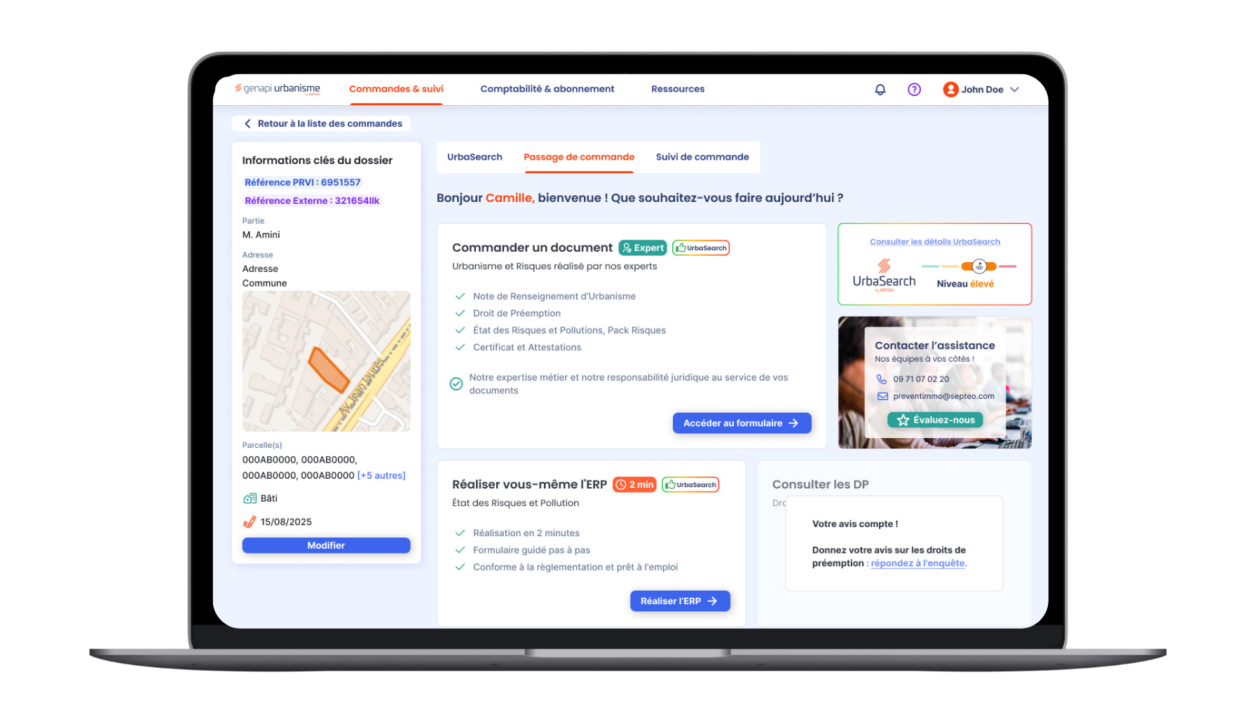 Plateforme Genapi Urbanisme
