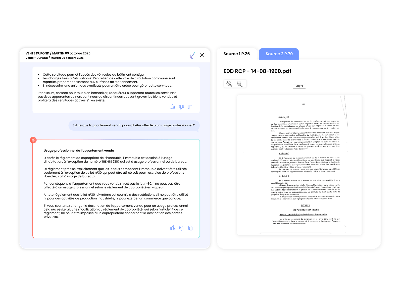 Assistant conversationnel capture d'écran