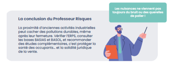 Conclusion du professeur risques