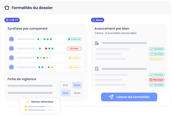 Les formalités préalables - capture d'écran