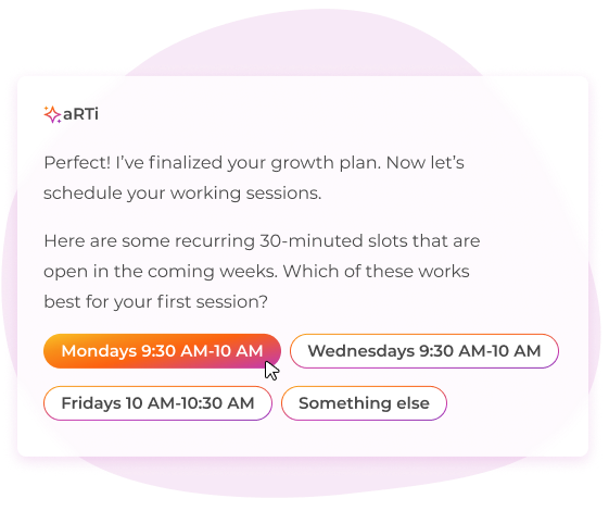 AI trainer arti schedule