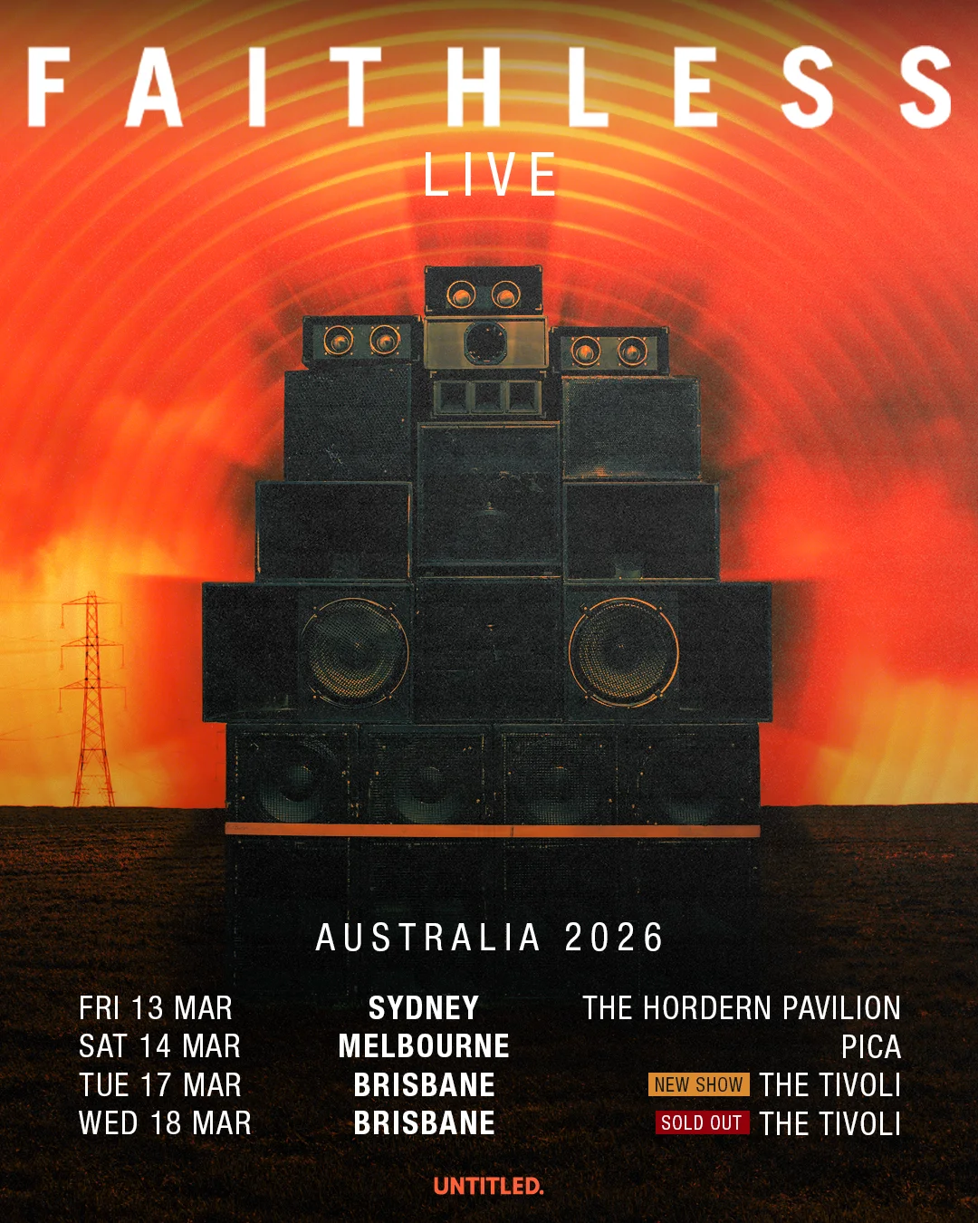 Faithless - 2026 Australian Tour