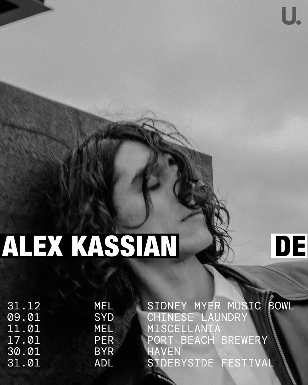 Alex Kassian — 2025 Australia Tour