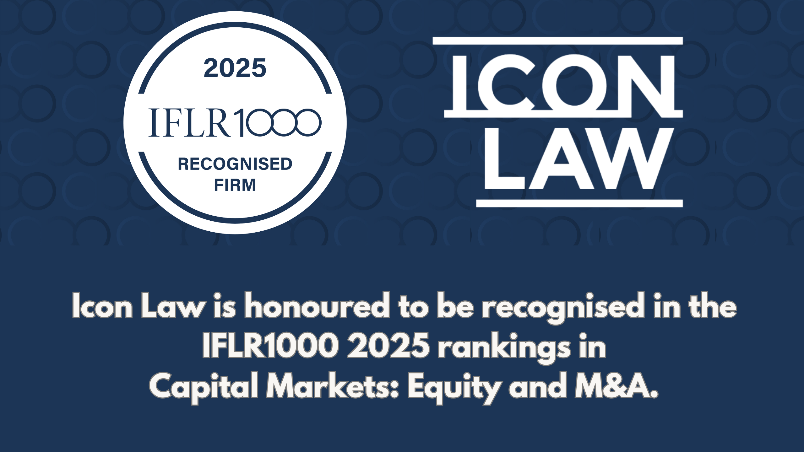Icon Law and Managing Director, Soh Chun Bin, Ranked in the IFLR1000 Singapore 2025