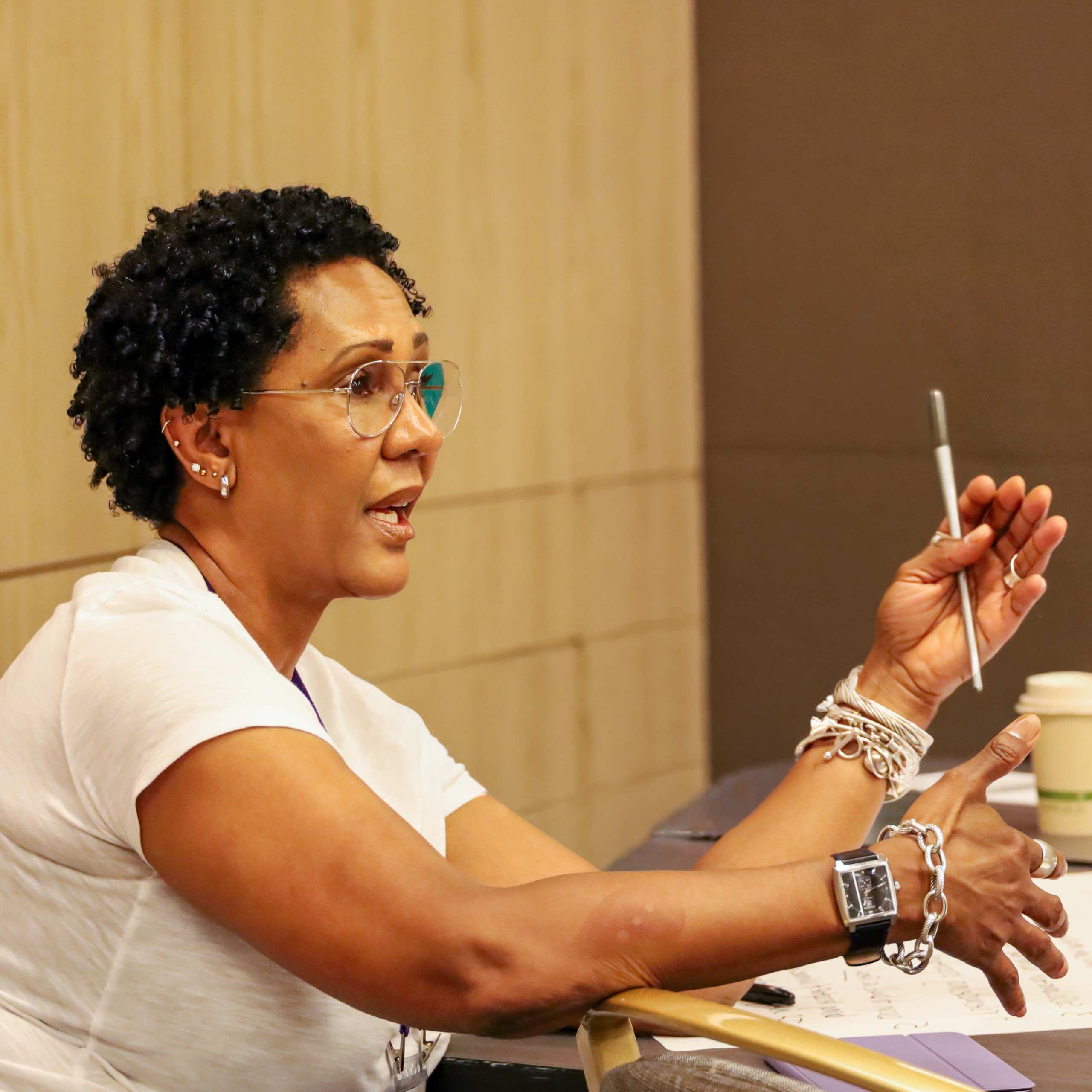 A participant contributing to a Think Tank discussion
