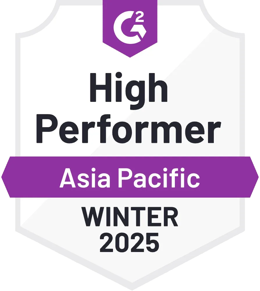 G2 High Performer Asia Pacific Spring 2024 badge recognizing excellence in AI and data annotation solutions.