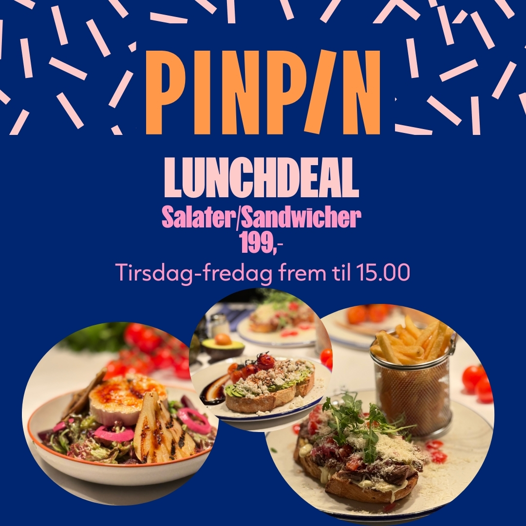 Examples of upcoming events at PINPIN. Includes drinks, food and games