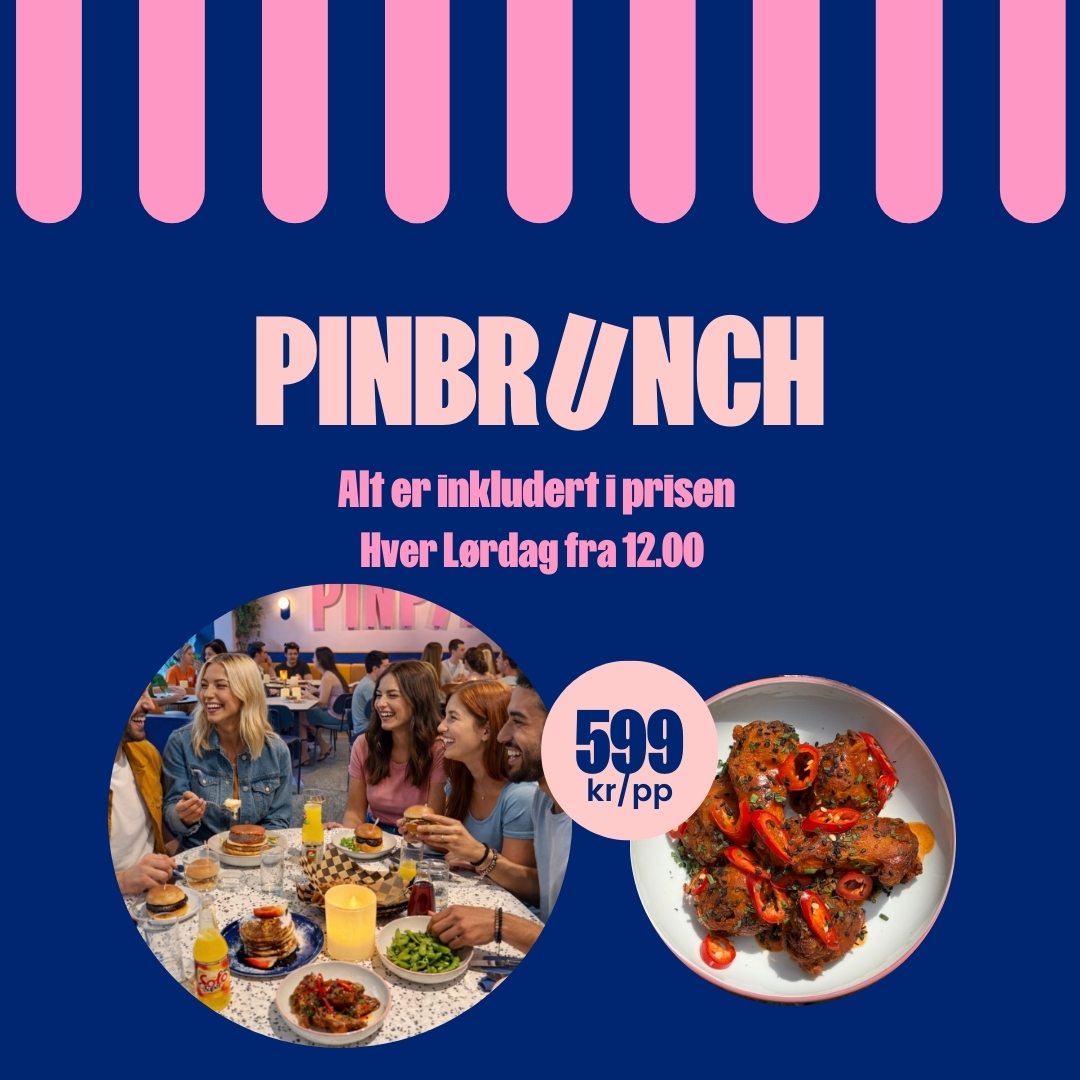 Examples of upcoming events at PINPIN. Includes drinks, food and games
