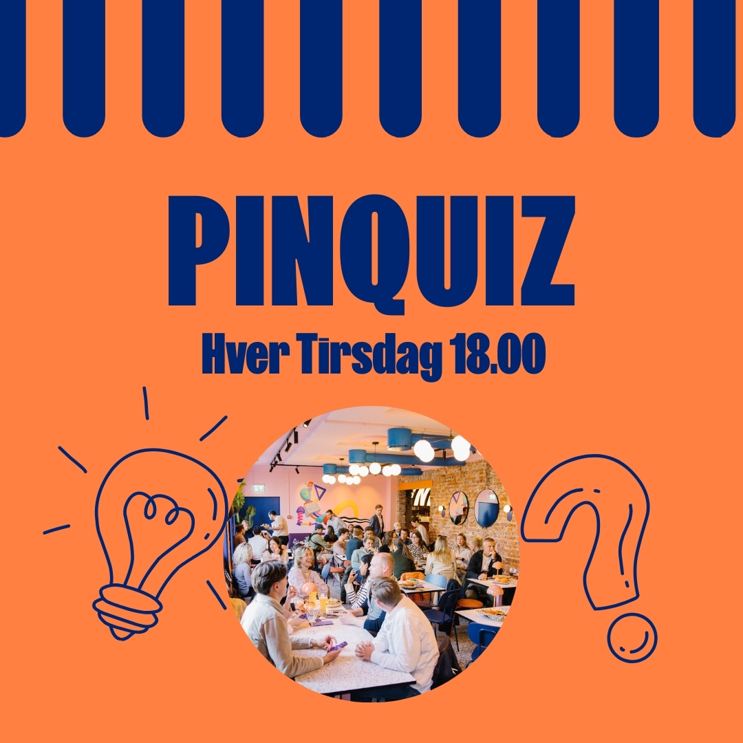 Examples of upcoming events at PINPIN. Includes drinks, food and games