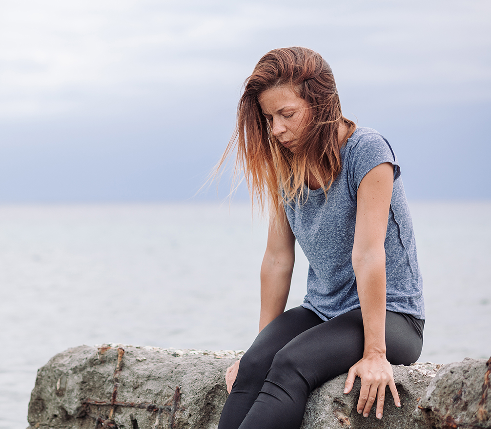 A woman still healing from trauma