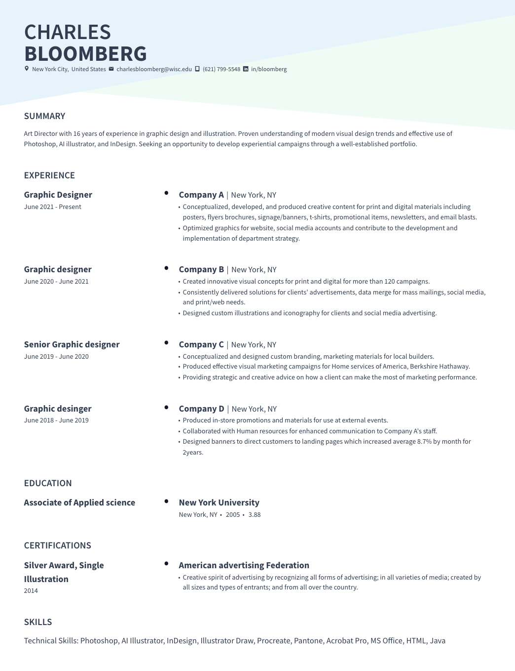 Creative Resume Template