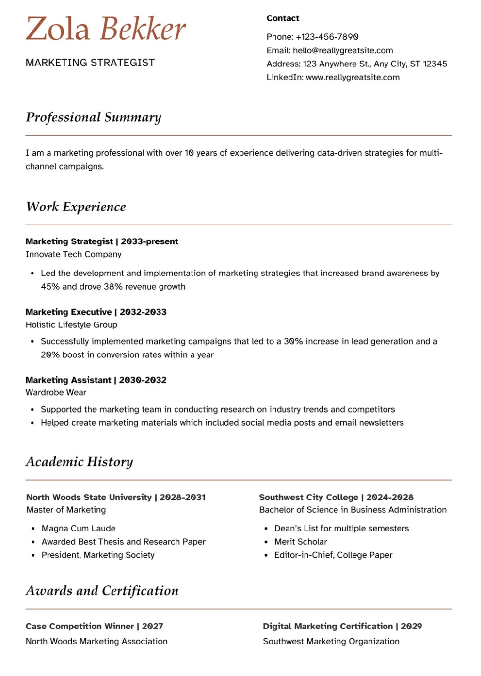 Creative Resume Template