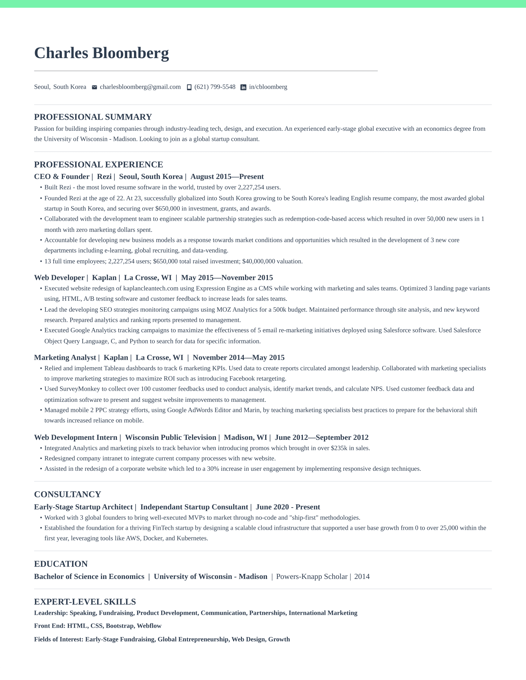 Creative Resume Template
