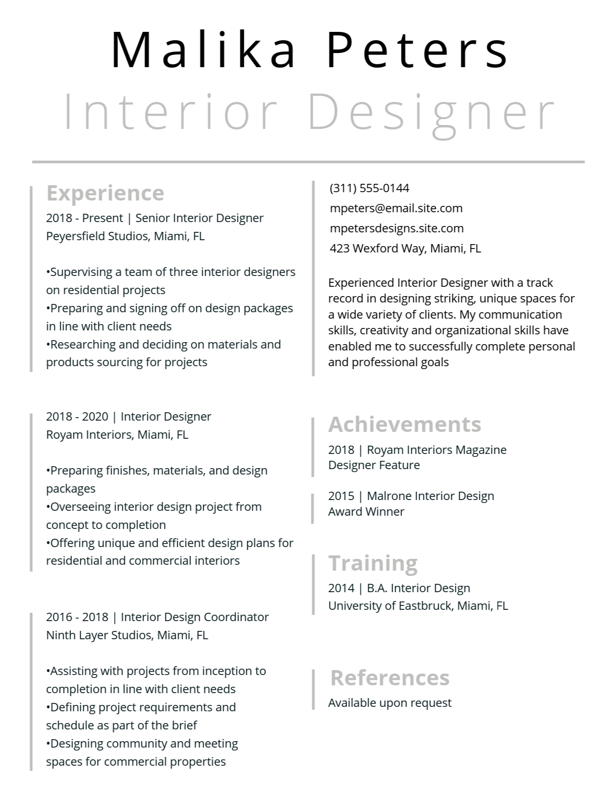 Adobe Creative Resume