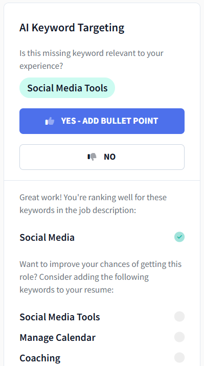 top suggested keywords by AI Keywords