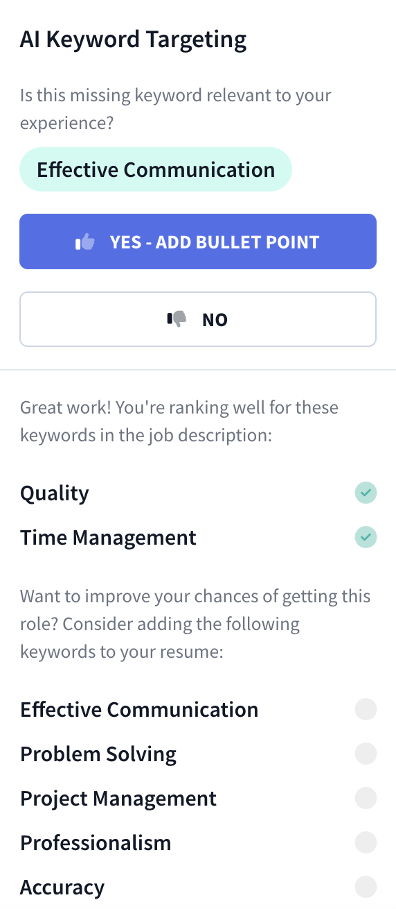 AI Keyword Targeting