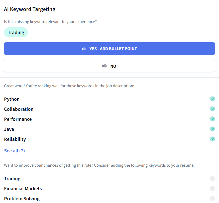 ai keyword targeting