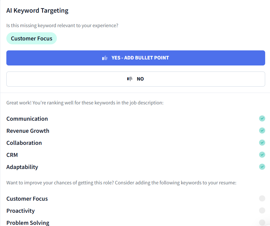 ai keyword targeting