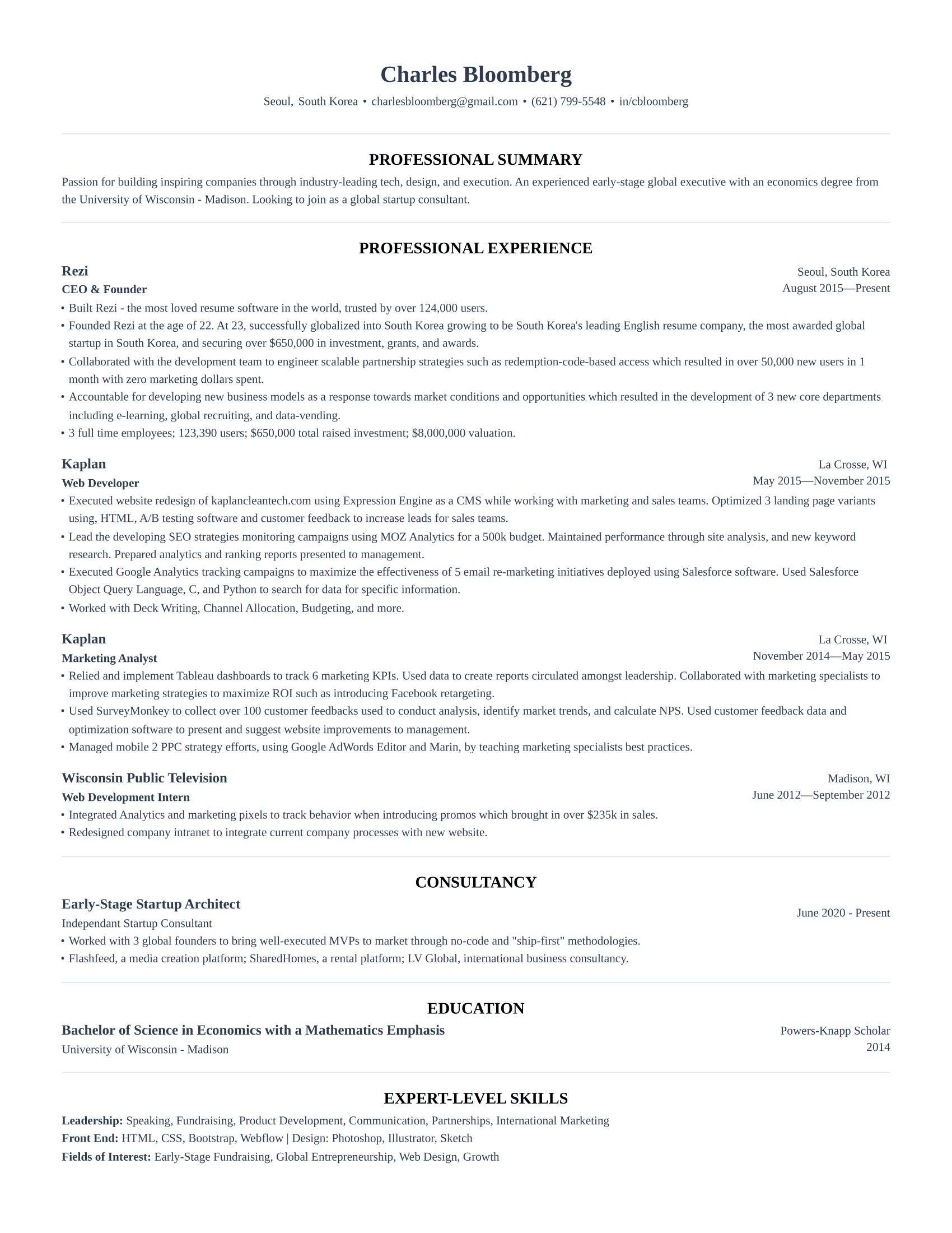 harvard resume template