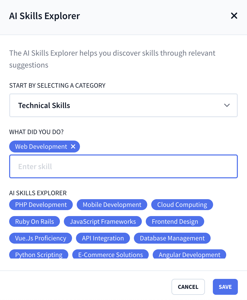 ai skills explorer