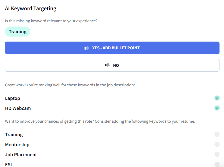 ai keyword targeting
