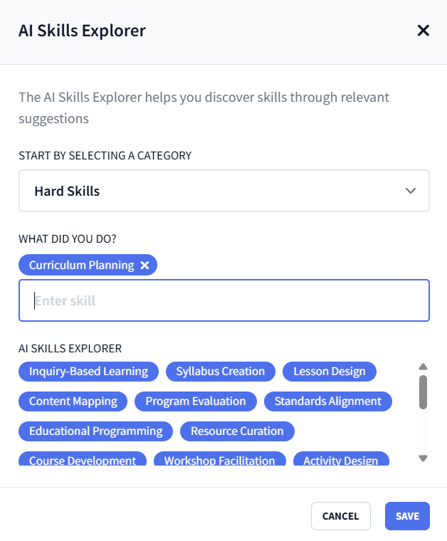 ai skills explorer