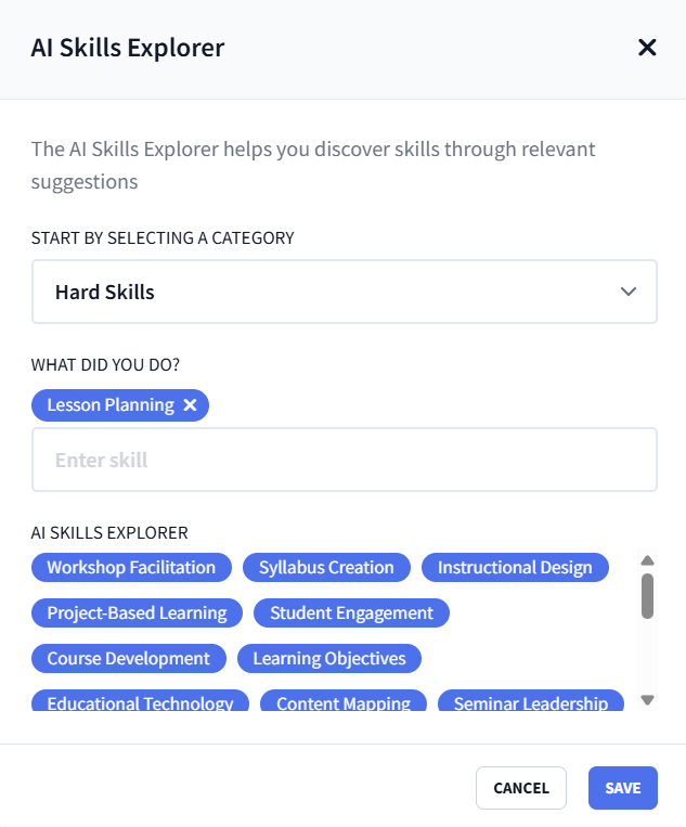 ai skills explorer