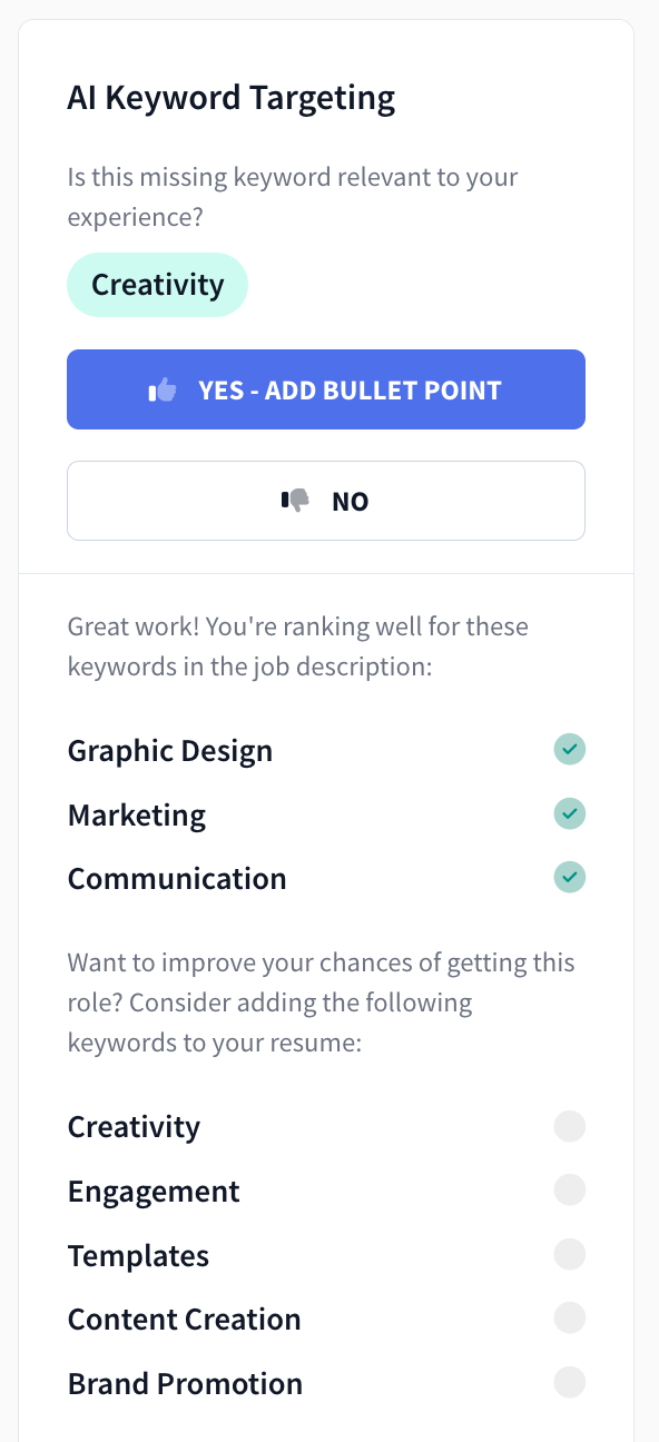 ai keyword targetting