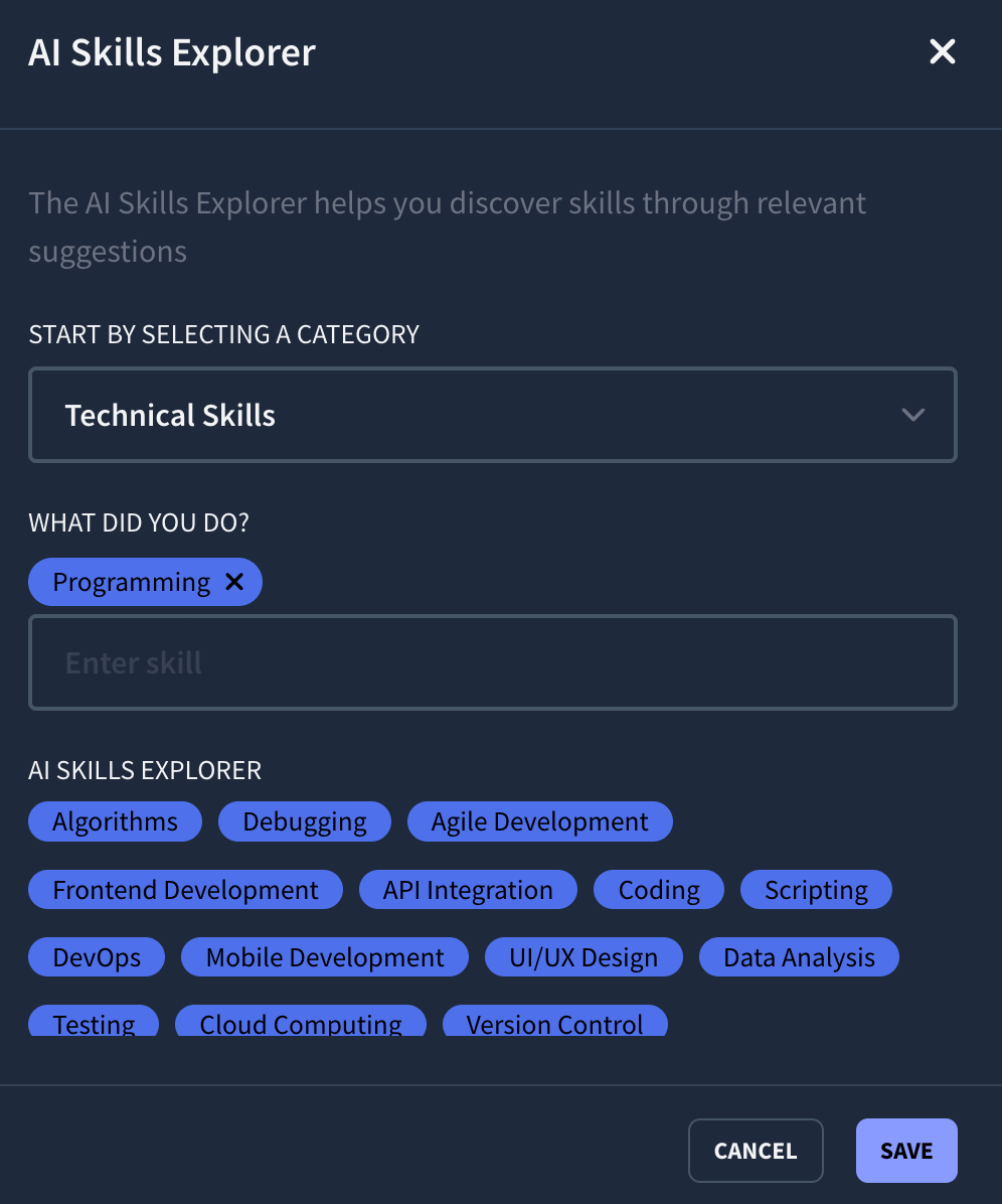 ai skills explorer
