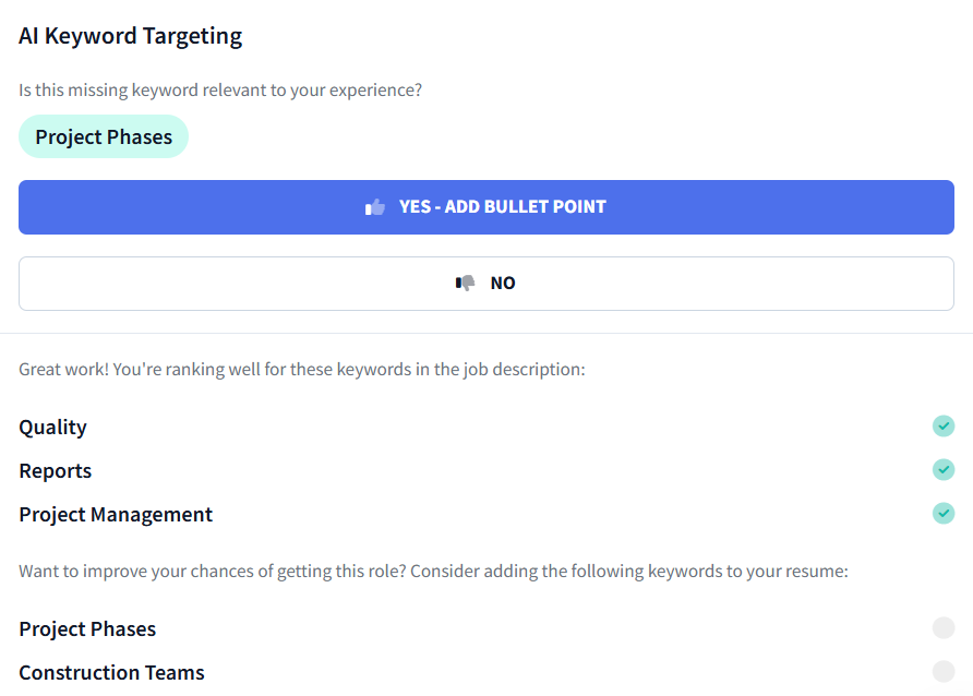 ai keyword targeting 