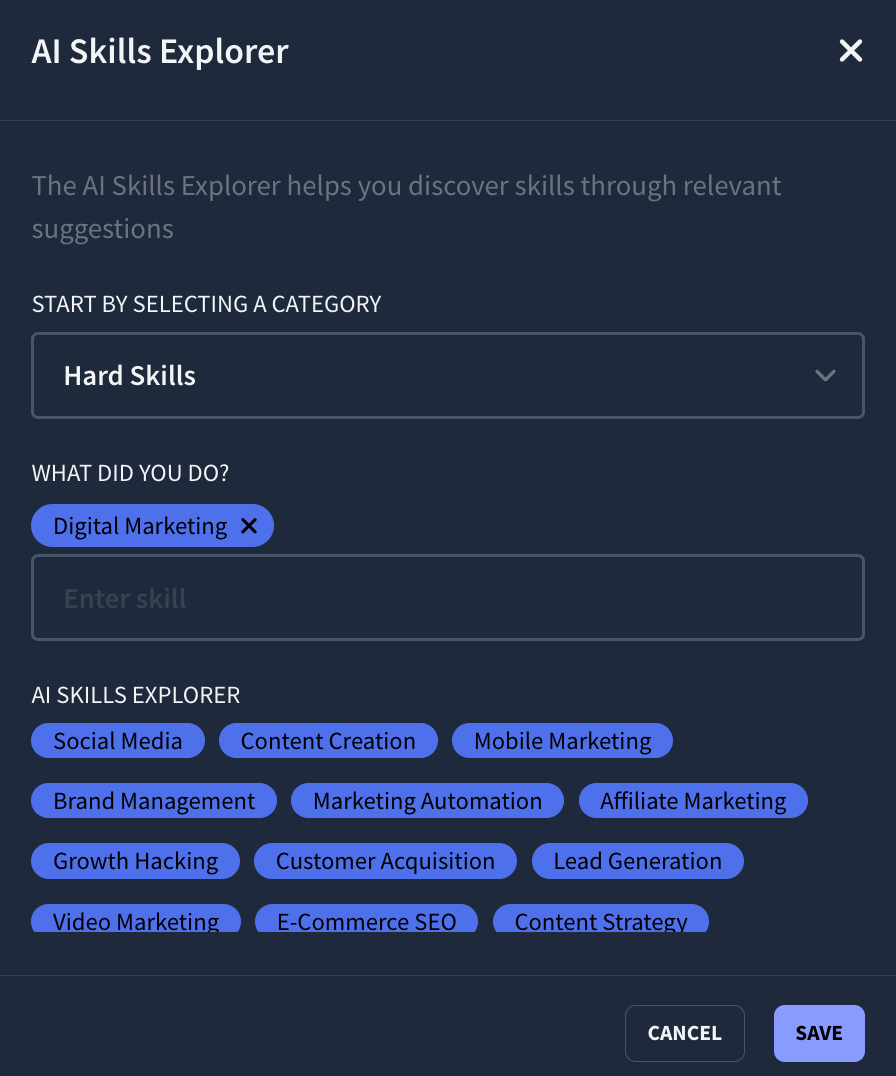 ai skills explorer