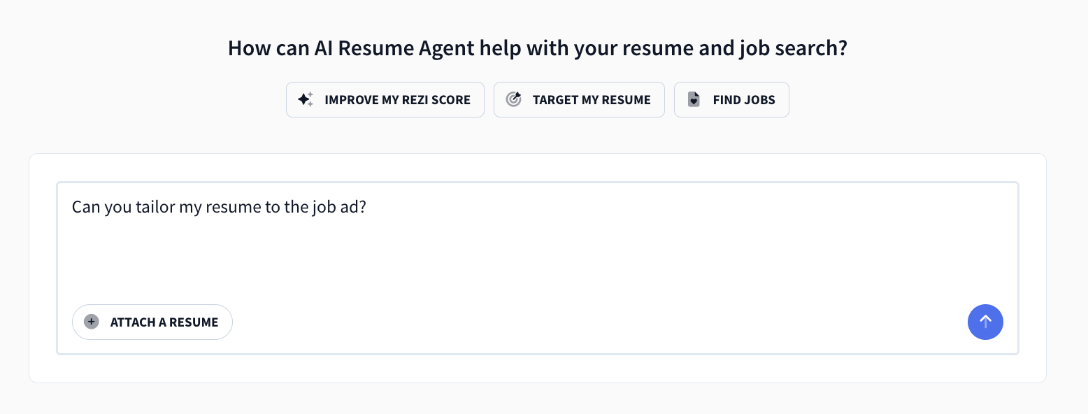 rezi ai resume agent