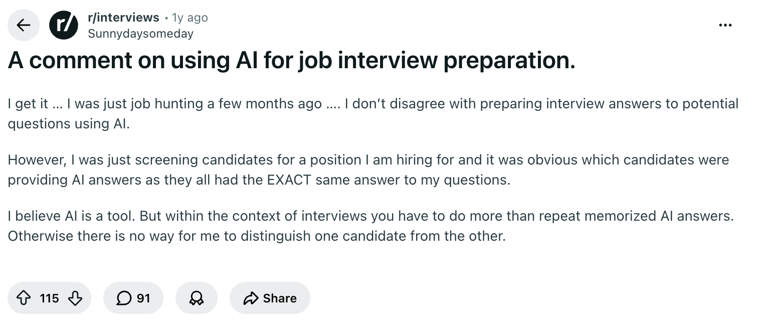 AI job interview preparation