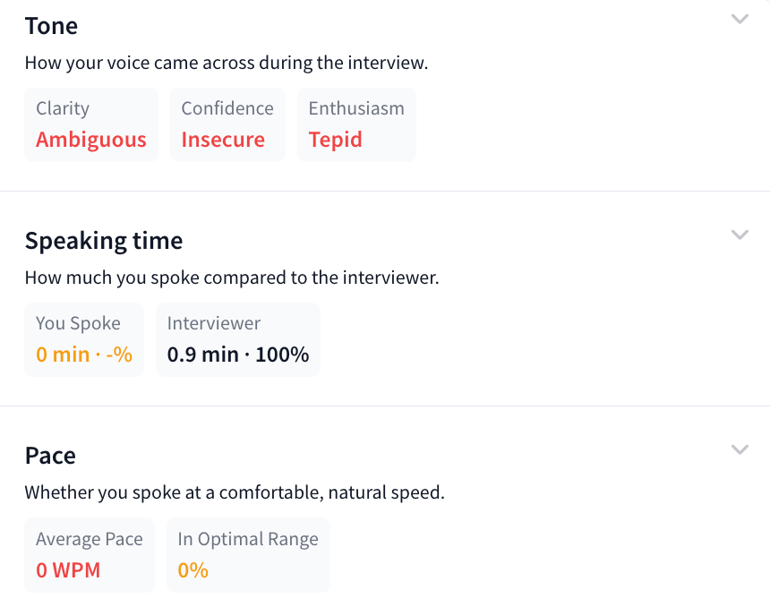 AI interview feedback
