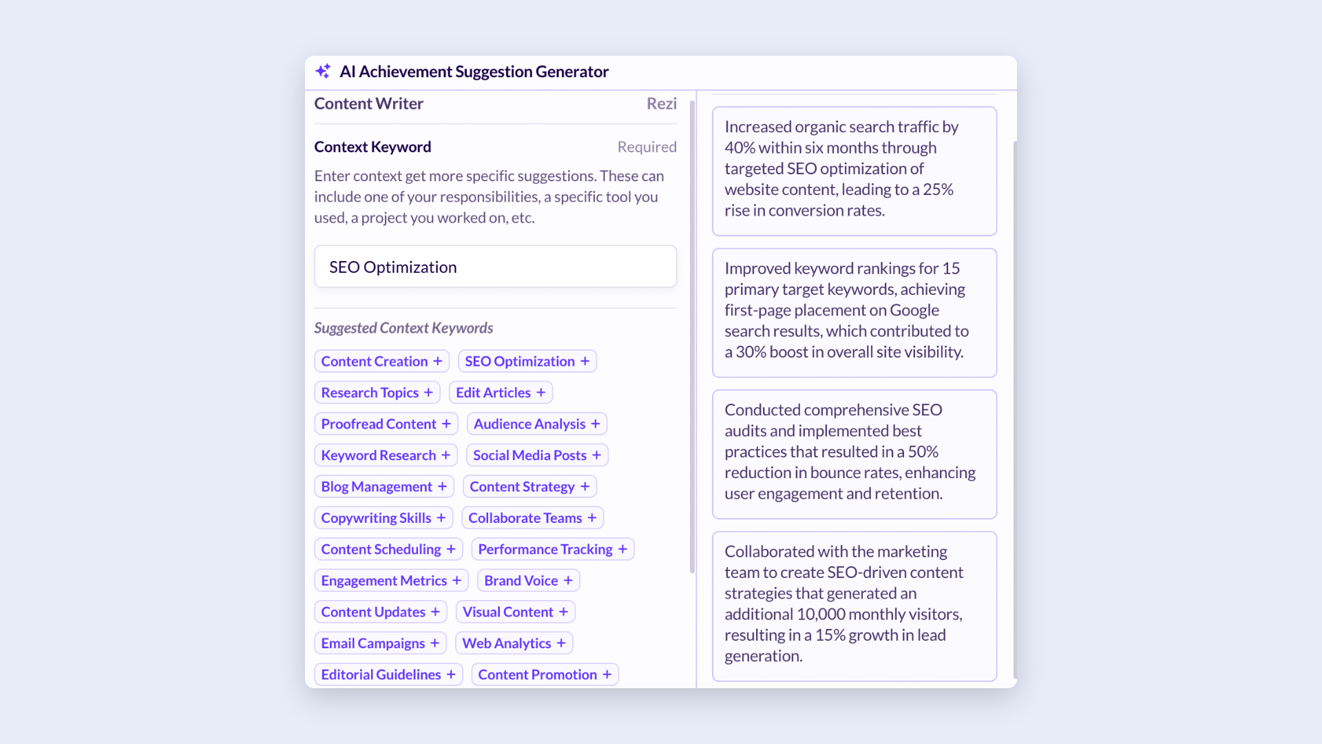 Huntr AI bullet points