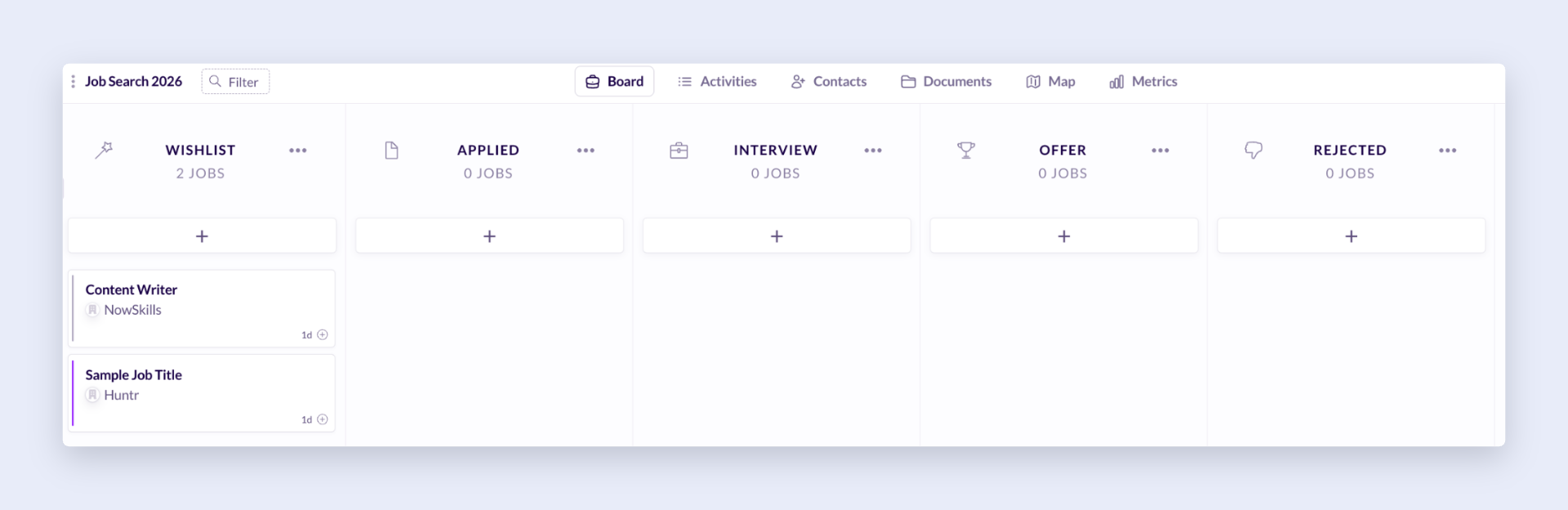 Huntr job tracker