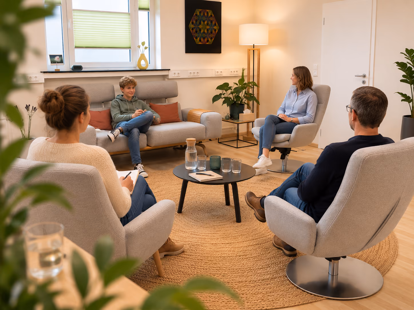 Familientherapie sitzung