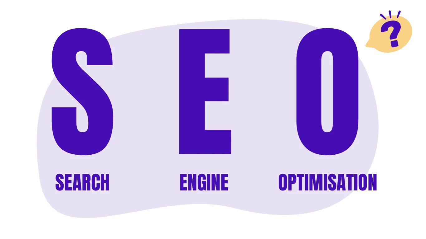 Zu sehen ist das Wort SEO und unter jedem einzelnen Buchstaben steht die Bedeutung